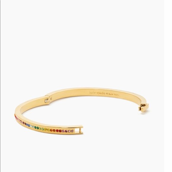 Kate Spade Ring It Up Rainbow Hinge Bangle NWT - Picture 2 of 3